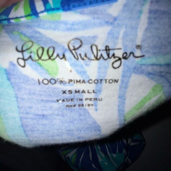 Lilly Pulitzer green & blue Palmira dress XS - Picture 5 of 5